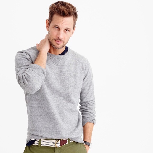 J Crew French Terry Crewneck Sweatshirt 